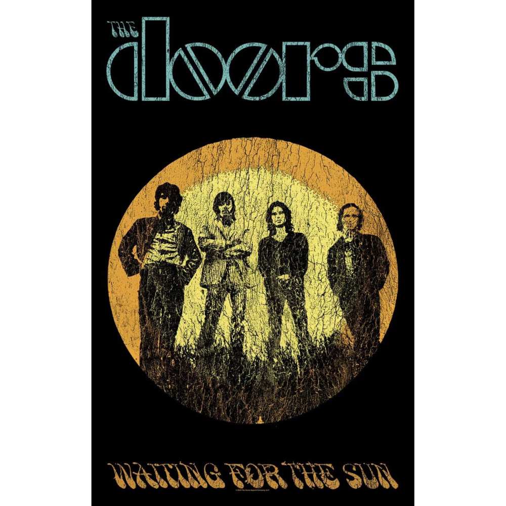 The Doors - Waiting For The Sun Textile Poster - Black